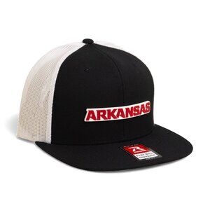 Arkansas Razorbacks ARKANSAS Red 3D Wool Blend Flat Bill Hat- Black/ White